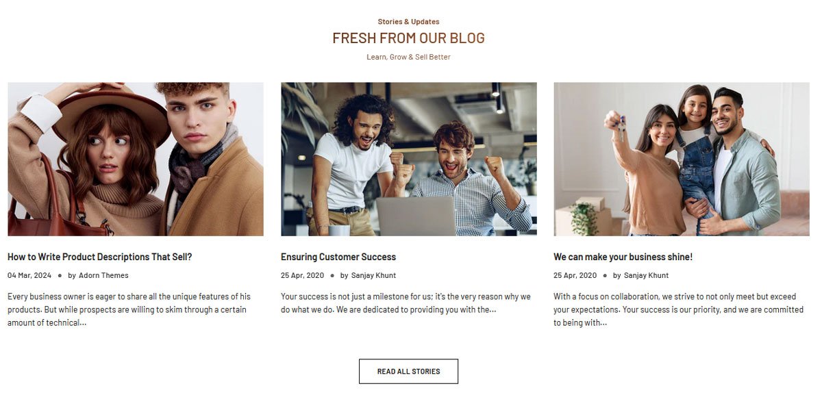 Premium Shopify Theme - Blog List