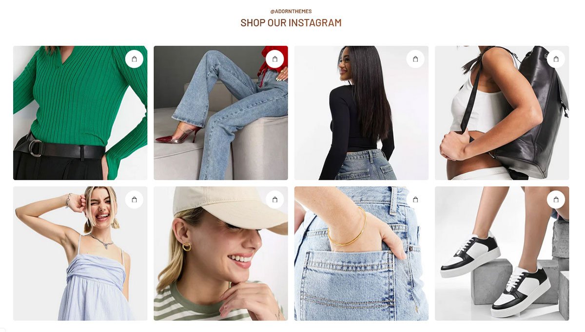 Premium Shopify Theme - Instagram Shop