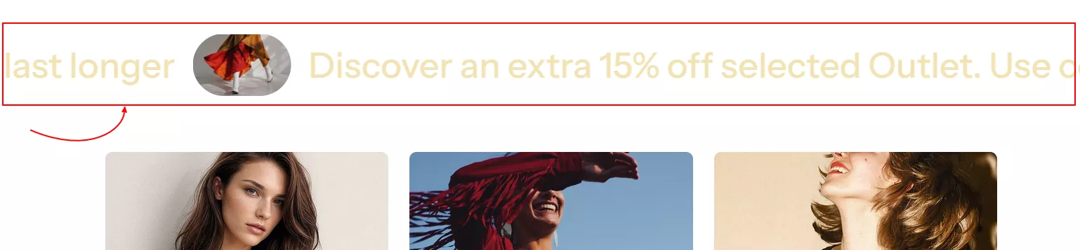 Premium Shopify Theme - Scrolling content