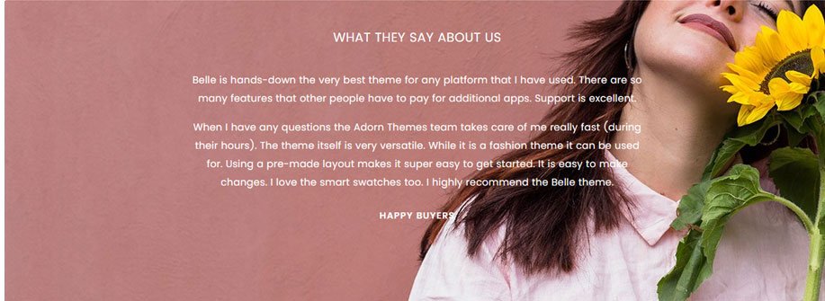 Premium Shopify Theme - Testimonials