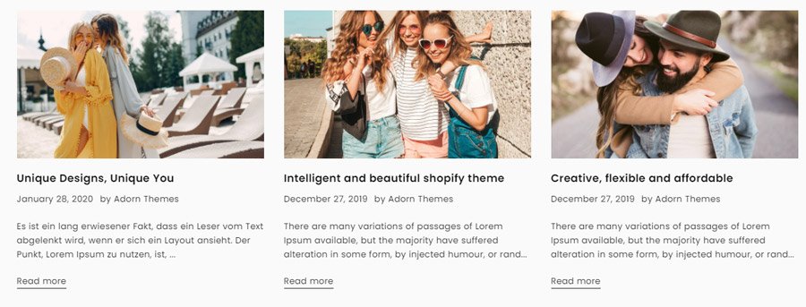Premium Shopify Theme - Blog List