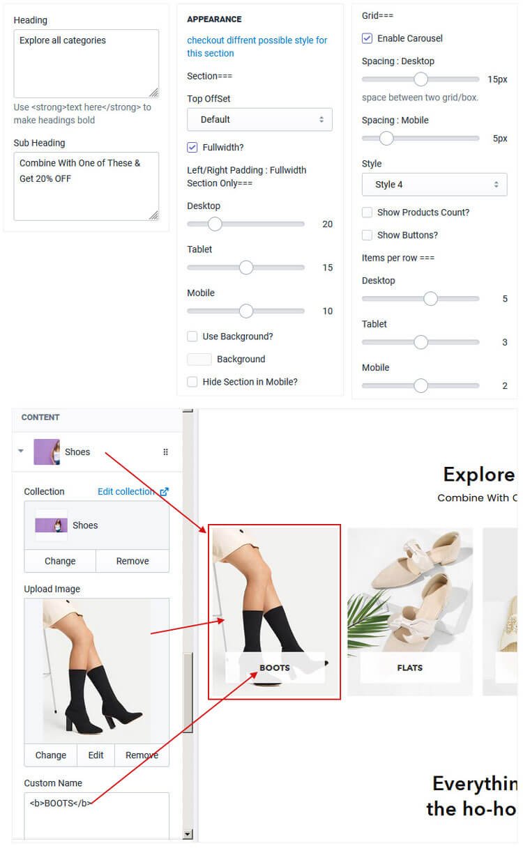 Premium Shopify Theme - Collection Carousel or List