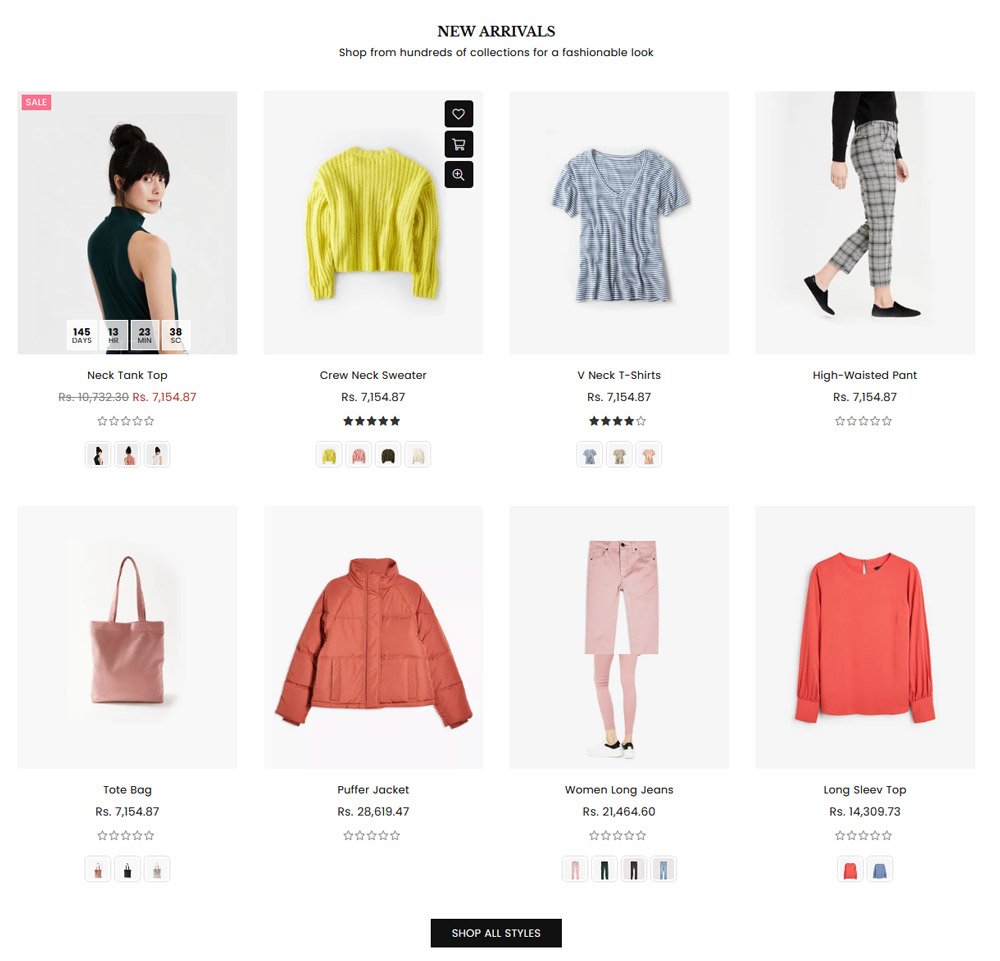 Premium Shopify Theme - Products Rows