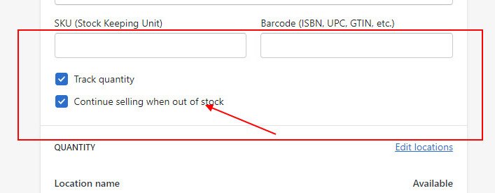 Shopify pre-order setup