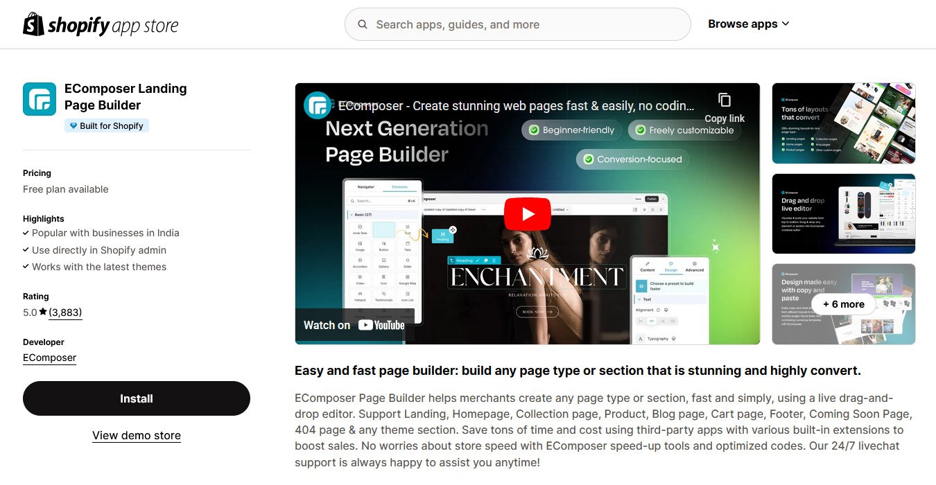 eComposer-page-builder