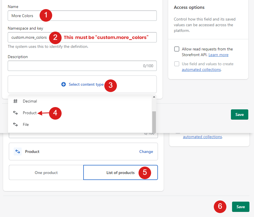 No colors and filters in search results view