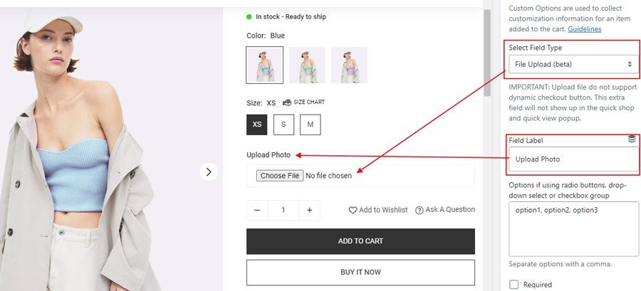 How to Add Custom Product Options in Shopify
