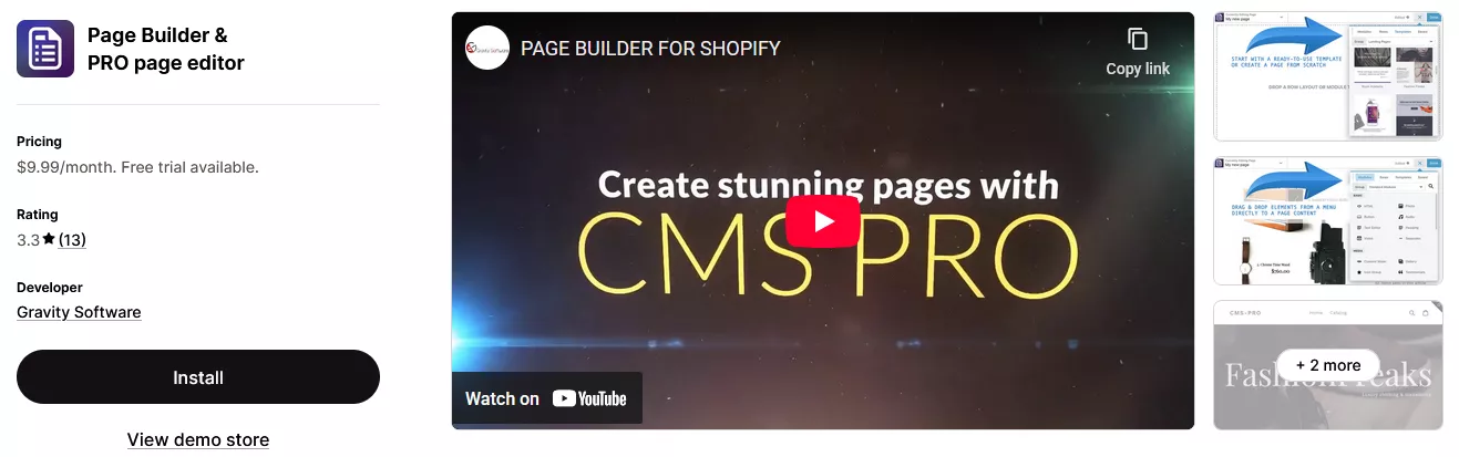 PRO Page Editor