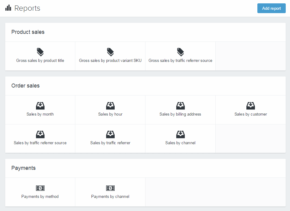 Shopify-Reports