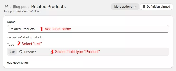 Show product list in Shopify blog article