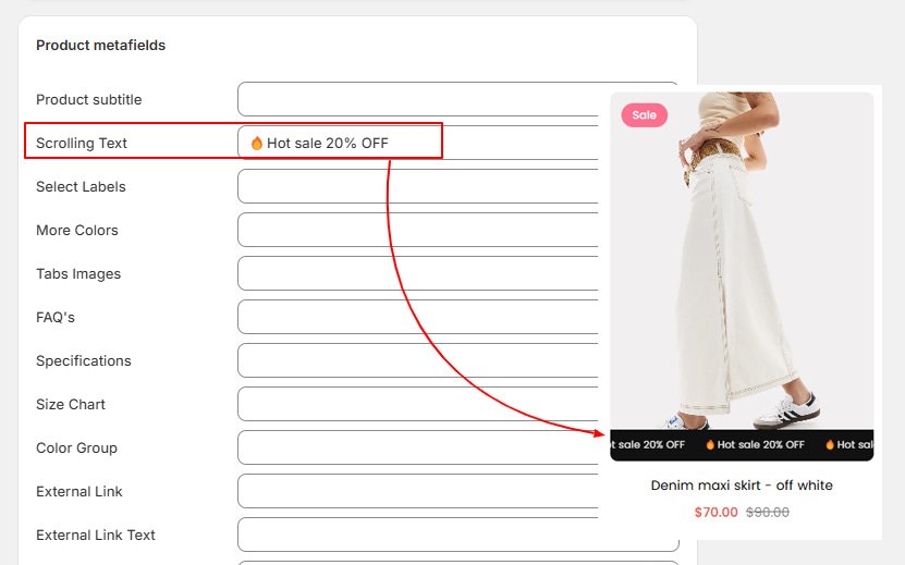 Add your scrolling text